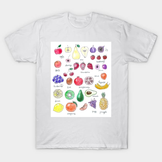 Fruits T-Shirt by katerinamk